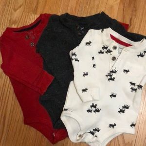 Carter’s 9 month, thermal long-sleeve Henley’s
